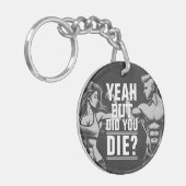 フィットネスジムトレーニングボディビル やる気を起こさせる キーホルダー (正面左)