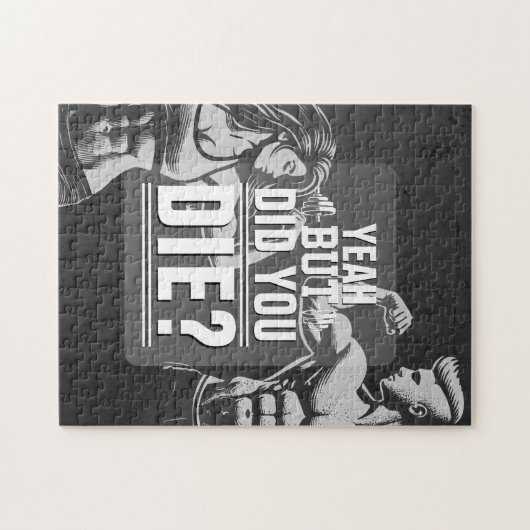 フィットネスジムトレーニングボディビル やる気を起こさせる ジグソーパズル (横)