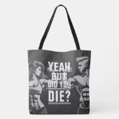 フィットネスジムトレーニングボディビル やる気を起こさせる トートバッグ (裏面)