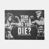 フィットネスジムトレーニングボディビル やる気を起こさせる ドアマット (正面)