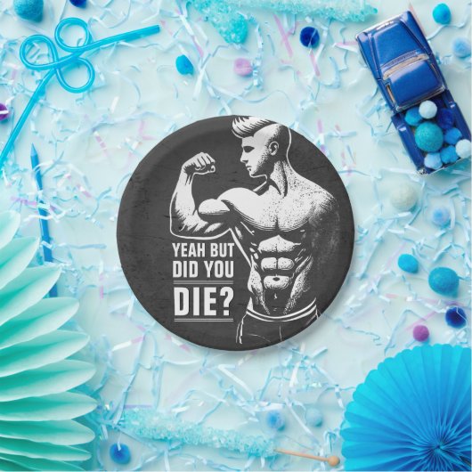 フィットネスジムトレーニングボディビル やる気を起こさせる ペーパープレート (パーティー)