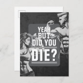 フィットネスジムトレーニングボディビル やる気を起こさせる ポストカード (正面/裏面)