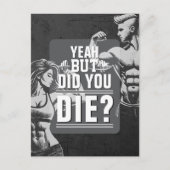 フィットネスジムトレーニングボディビル やる気を起こさせる ポストカード (正面)