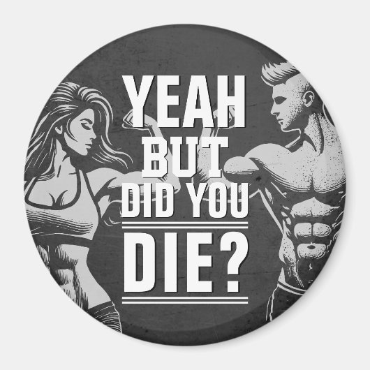 フィットネスジムトレーニングボディビル やる気を起こさせる マグネット (正面)