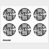 フィットネスジムトレーニングボディビル やる気を起こさせる ラウンドシール (シート)