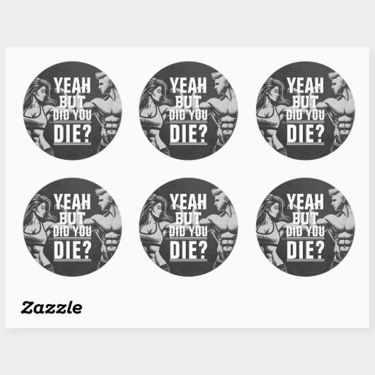 フィットネスジムトレーニングボディビル やる気を起こさせる ラウンドシール (シート)