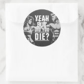 フィットネスジムトレーニングボディビル やる気を起こさせる ラウンドシール (バッグ)