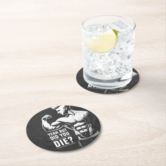 フィットネスジムトレーニングボディビル やる気を起こさせる ラウンドペーパーコースター (インサイチュ)