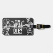 フィットネスジムトレーニングボディビル やる気を起こさせる ラゲッジタグ (正面横)