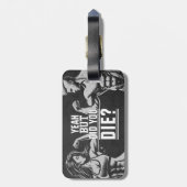 フィットネスジムトレーニングボディビル やる気を起こさせる ラゲッジタグ (裏面縦)