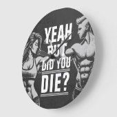 フィットネスジムトレーニングボディビル やる気を起こさせる ラージ壁時計 (傾斜)