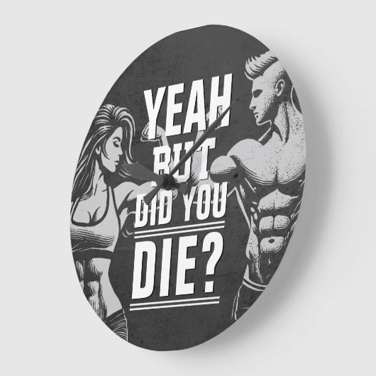 フィットネスジムトレーニングボディビル やる気を起こさせる ラージ壁時計 (傾斜)