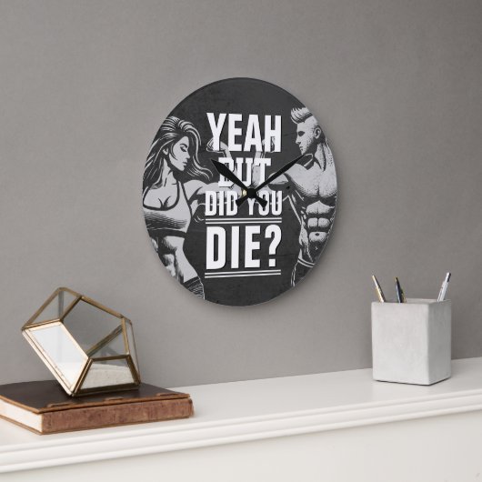 フィットネスジムトレーニングボディビル やる気を起こさせる ラージ壁時計 (オフィス)