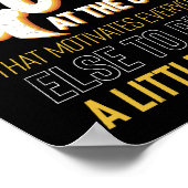 フィットネスジムトレーニングモチベーション女性 ポスター (角)