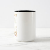 フィットネスジムトレーニング重量挙げ引用文 ツートーンマグカップ (中央)