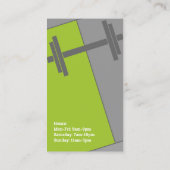 フィットネスジムビジネスカード 名刺 (裏面)