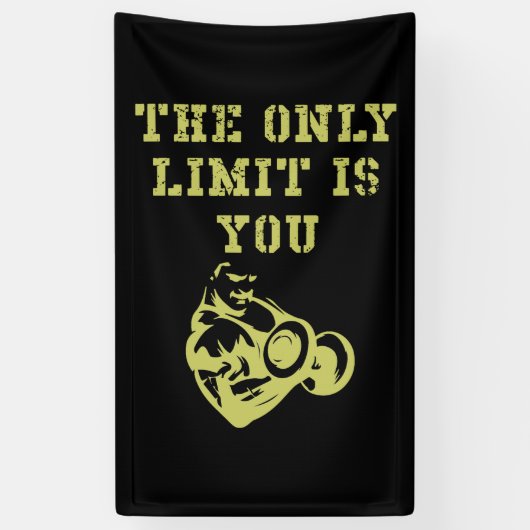 フィットネスジム及びトレーニングホームジム 横断幕 (縦)