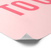 フィットネスジム引用文ポスターがホットピンクに合う ポスター (角)