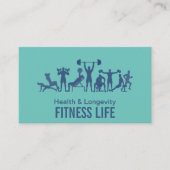 フィットネスジム | トレーニングの実施 名刺 (正面)