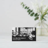 フィットネスジム | パーソナルトレーナーロゴ 名刺 (スタンド正面)