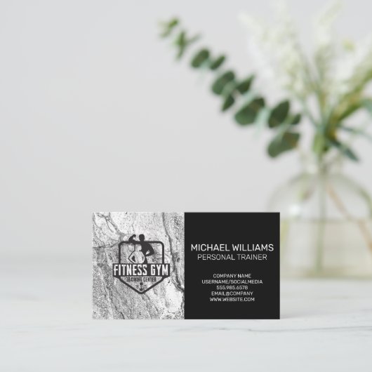 フィットネスジム |パーソナルトレーナー 名刺 (スタンド正面)