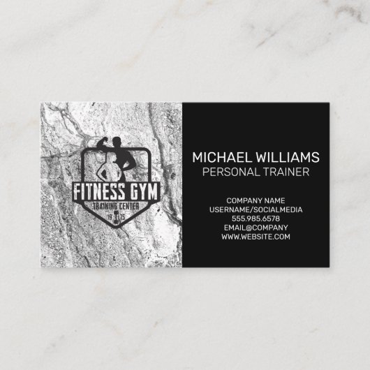 フィットネスジム |パーソナルトレーナー 名刺 (正面)