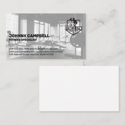フィットネスジム |パーソナルトレーナー 名刺 (正面/裏面)