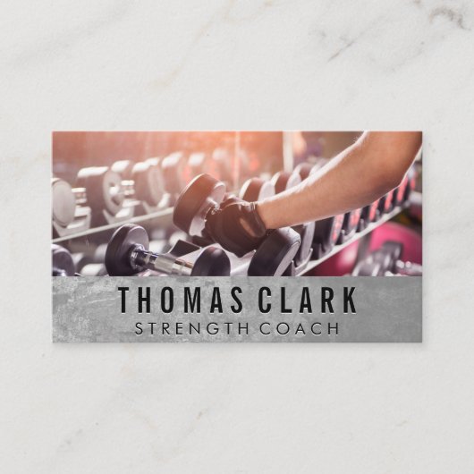 フィットネスジム |重み 名刺 (正面)