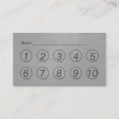 フィットネススクラッチダークモノグラムロイヤリティパンチ ロイヤリティカード (裏面)