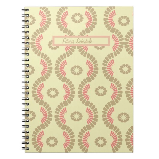 フィットネススケジュール: ノートブック (正面)