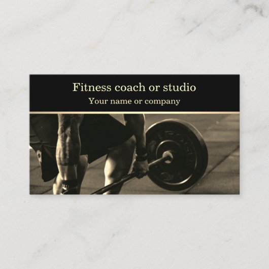 フィットネススタジオセンターコーチインストラクター 名刺 (正面)