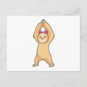 フィットネススポーツでの怠け者 ポストカード (正面)