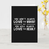 フィットネススポーツジムエクササイズトレーニングおもしろいギフトアイディア カード (黄色い花)