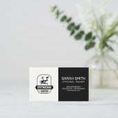 フィットネスセンタースピンバイクアイコン 名刺 (スタンド正面)