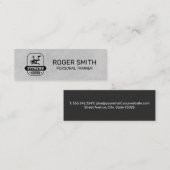 フィットネスセンタートレッドミル |パーソナルトレーナー スキニー名刺 (正面/裏面)