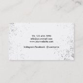 フィットネスタイヤフリップパーソナルトレーナー グランジ 名刺 (裏面)