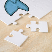 フィットネスタイヤ付きイルカ ジグソーパズル (側面)