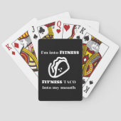 フィットネスタコおもしろい皮肉ノベルティグラフィックギフト トランプ (裏面)