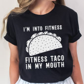 フィットネスタコおもしろTシャツユーモアのあるジム Tシャツ