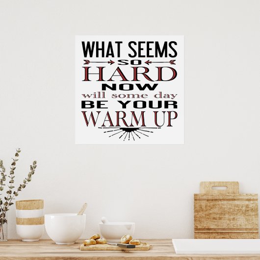 フィットネスダンやる気を起こさせる引用文 ポスター (キッチン)