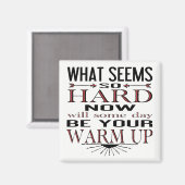 フィットネスダンスやる気を起こさせる引用文 マグネット (正面/裏面)