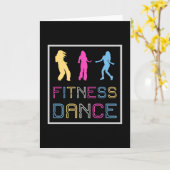 フィットネスダンスジム踊りトレーニングスポーツギフトアイディア カード (黄色い花)