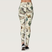 フィットネスダンベルジャンプロープパターン レギンス (裏面)