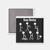 フィットネスデザインイン白黒 マグネット (正面/裏面)