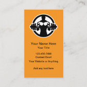 フィットネストレーナーおよびコーチの名刺 名刺 (正面)