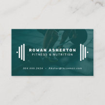 フィットネストレーナーの名刺（写真付）