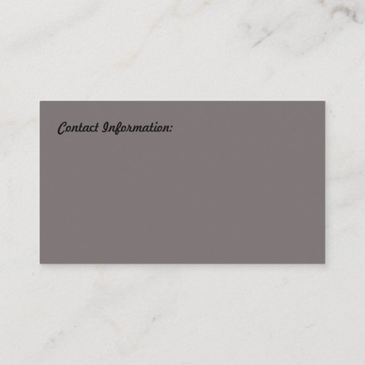 フィットネストレーナーの名刺 名刺 (裏面)