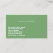 フィットネストレーナーの名刺 名刺 (裏面)