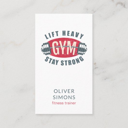 フィットネストレーナーの名刺 名刺 (正面)