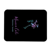 フィットネストレーナーシルエットブラック マグネット (横)